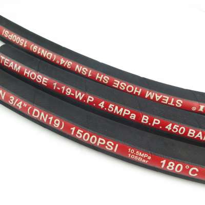 Best Selling Hot Sale Black 3/4 Inch 19mm Wrap Surface Hohh Heat Red Steam Hose Braided