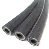 Heat Resistant Oil EN 856 4SP 3/4" Black Surface Durablehose Braided Fuelthe Use Of Scales Hosepress Hose