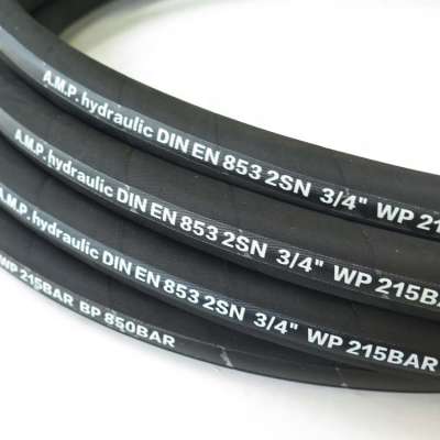 Standard SAE 100 R2 AT/EN853 2SN 3/16 inch hydraulic rubber hose