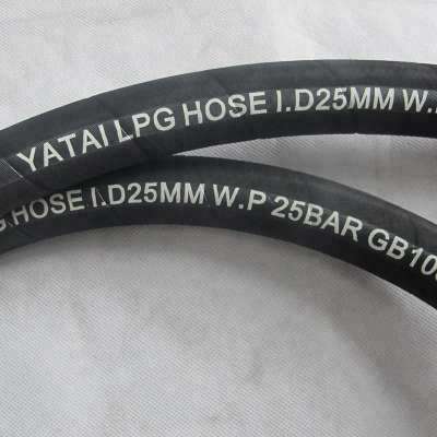 YATAI Price Colorful One high tensile steel braid hydraulic rubber lpg gas hose