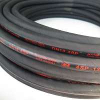 Flexible EN 856 4SP 1/4" Black Surface Hot Sale stainless Steel Water Hoseindustrial High Pressure Hoseargon Hose