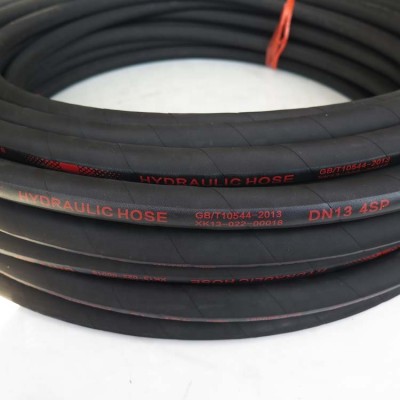 Professional En 856 4SP 1/4" Wire Reinforced Black Surface Woven Airless Power Hose